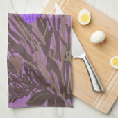 Kleurrijke lentebloemen + aangepaste naam theedoek (Quarter Fold)