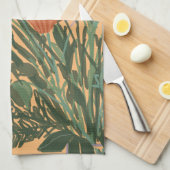 Kleurrijke  lentebloemen + aangepaste naam theedoek (Quarter Fold)