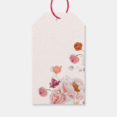 Kleurrijke Lentebloemen Boog Bedankt Cadeaulabel (Achterkant)