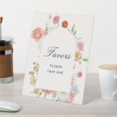 Kleurrijke Lentebloemen Boog Favorieten Reclamebord Met Voetstuk (Insitu)