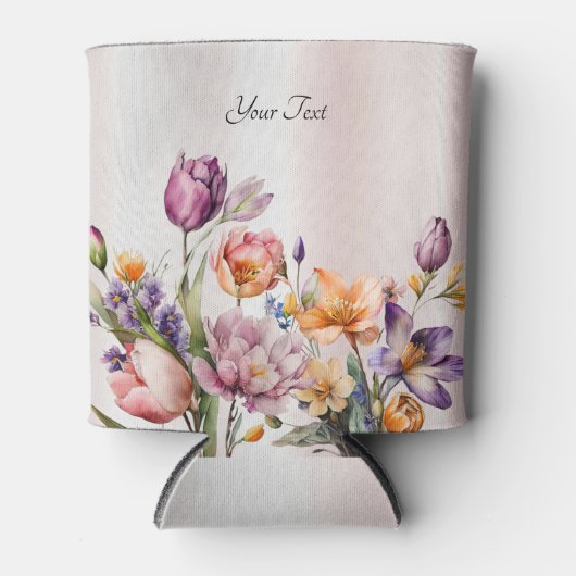 Kleurrijke lentebloemen Koelbox Blikjeskoeler (Voorkant)