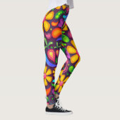 Kleurrijke lentebloemen leggings (Rechts)
