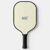 Kleurrijke Lentebloemen Monogram Pickleball Paddle (Achterkant)