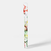 Kleurrijke lentebloemen & rode klaproos Waterverve Case-Mate iPhone Case (Achterkant / Links)