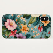 Kleurrijke lentebloemen Schattige leuk bloemmotief Case-Mate iPhone Case (Achterkant (horizontaal))