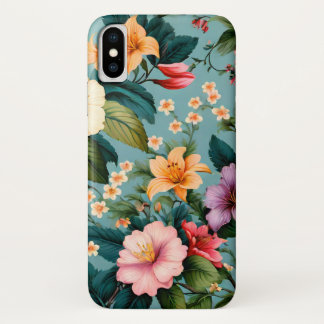 Kleurrijke lentebloemen Schattige leuk bloemmotief Case-Mate iPhone Case