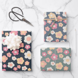 Kleurrijke lentedagen Floral pasta Pasen Inpakpapier Vel