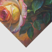 Kleurrijke Lenterozen Decoupage Tissuepapier (Detail)