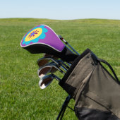 Kleurrijke lentetroestventiel golfheadcover (Insitu)