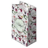 Kleurrijke lentetuin Hummingbird Floral Klein Cadeauzakje (Voorkant Gekanteld)