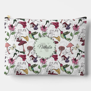Kleurrijke lentetuin Hummingbird Floral Toiletry Etui