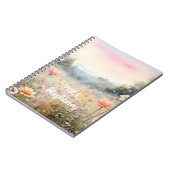 Kleurrijke lenteweide notitieboek (Linkerzijde)