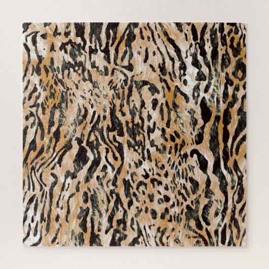 Kleurrijke Leopard Meter Textielpatroon Legpuzzel (Verticaal)