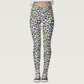 Kleurrijke Leopard Print Leggings (Voorkant)