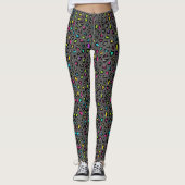 Kleurrijke Leopard Print Leggings (Voorkant)