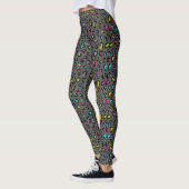Kleurrijke Leopard Print Leggings (Links)
