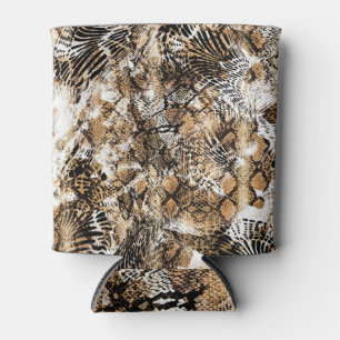 Kleurrijke Leopard Zebra camouflagepatroon Blikjeskoeler