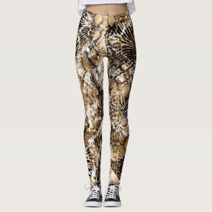 Kleurrijke Leopard Zebra camouflagepatroon Leggings