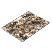 Kleurrijke Leopard Zebra camouflagepatroon Notitieboek (Linkerzijde)