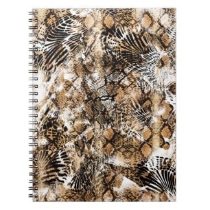 Kleurrijke Leopard Zebra camouflagepatroon Notitieboek