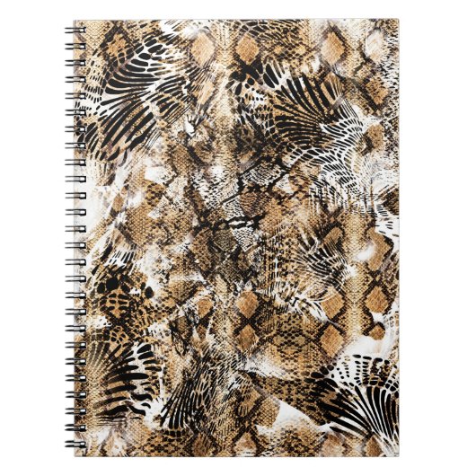 Kleurrijke Leopard Zebra camouflagepatroon Notitieboek (Voorkant)