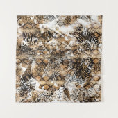 Kleurrijke Leopard Zebra camouflagepatroon Wandkleed (Voorkant (horizontaal))