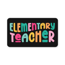 Kleurrijke leraar van de basisschool