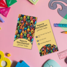 Kleurrijke lerarenopleiding Cartoon penpatroon