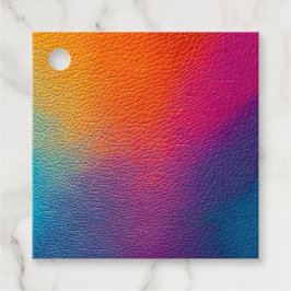 Kleurrijke Leren Kunst Cadeaublaadjes Bedankjes Labels