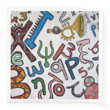 Kleurrijke letters en cijfers