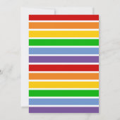 Kleurrijke letters, stippen en strepen zwart gay f save the date (Achterkant)