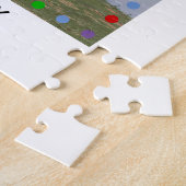 Kleurrijke letters stippen rood Sla de homofoto Da Legpuzzel (Zijkant)