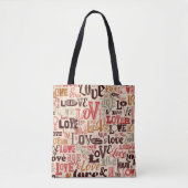 Kleurrijke letters- Tekstontwerp Tote Bag (Voorkant)
