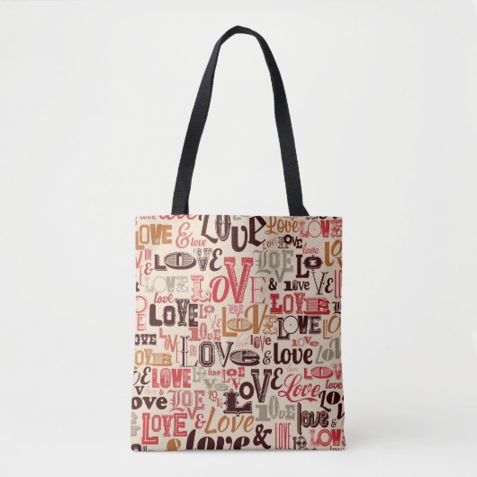 Kleurrijke letters- Tekstontwerp Tote Bag (Voorkant)