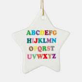 Kleurrijke letters van ABC Keramisch Ornament (Rechts)