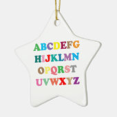 Kleurrijke letters van ABC Keramisch Ornament (Links)