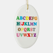 Kleurrijke letters van ABC Keramisch Ornament (Rechts)