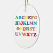 Kleurrijke letters van ABC Keramisch Ornament (Links)