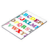 Kleurrijke letters van ABC Notitieboek (Linkerzijde)