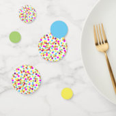 Kleurrijke Leuk Blauw Groen Geel Polka-Stippen Confetti (Groep)