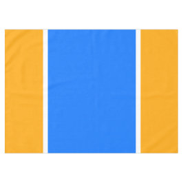 Kleurrijke Leuk Breed Helder Blauw Wit Gele Strepe Tafelkleed