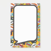 Kleurrijke Leuk Modern Comic Book Speech Bubble Post-it® Notes (Voorkant)