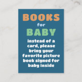 Kleurrijke Leuke Boeken voor Baby shower Informatiekaartje (Voorkant)