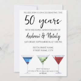 Kleurrijke leuke cocktails kaart