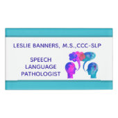 Kleurrijke, Leuke Custom SLP Naambadge (Voorkant)