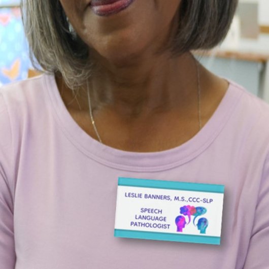 Kleurrijke, Leuke Custom SLP Naambadge