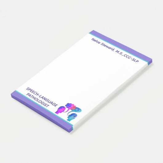 Kleurrijke, Leuke Custom SLP Post het Notities Post-it® Notes (Schuin)