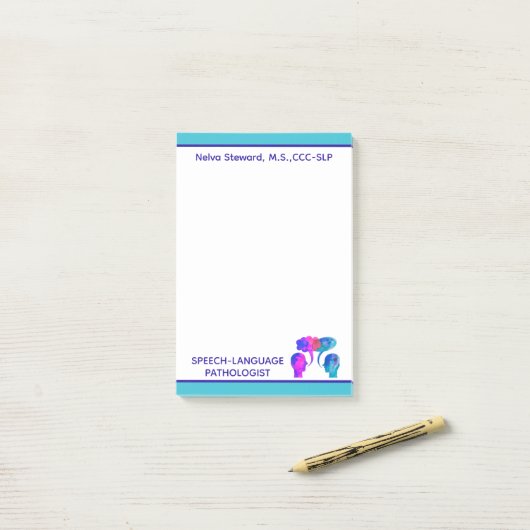 Kleurrijke, Leuke Custom SLP Post het Notities Post-it® Notes (Op bureau)