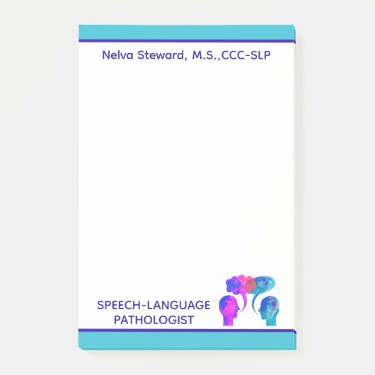 Kleurrijke, Leuke Custom SLP Post het Notities Post-it® Notes (Voorkant)