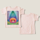 Kleurrijke Leuke Dier Print T-shirt (Ontwerp Voorkant & Achterkant)